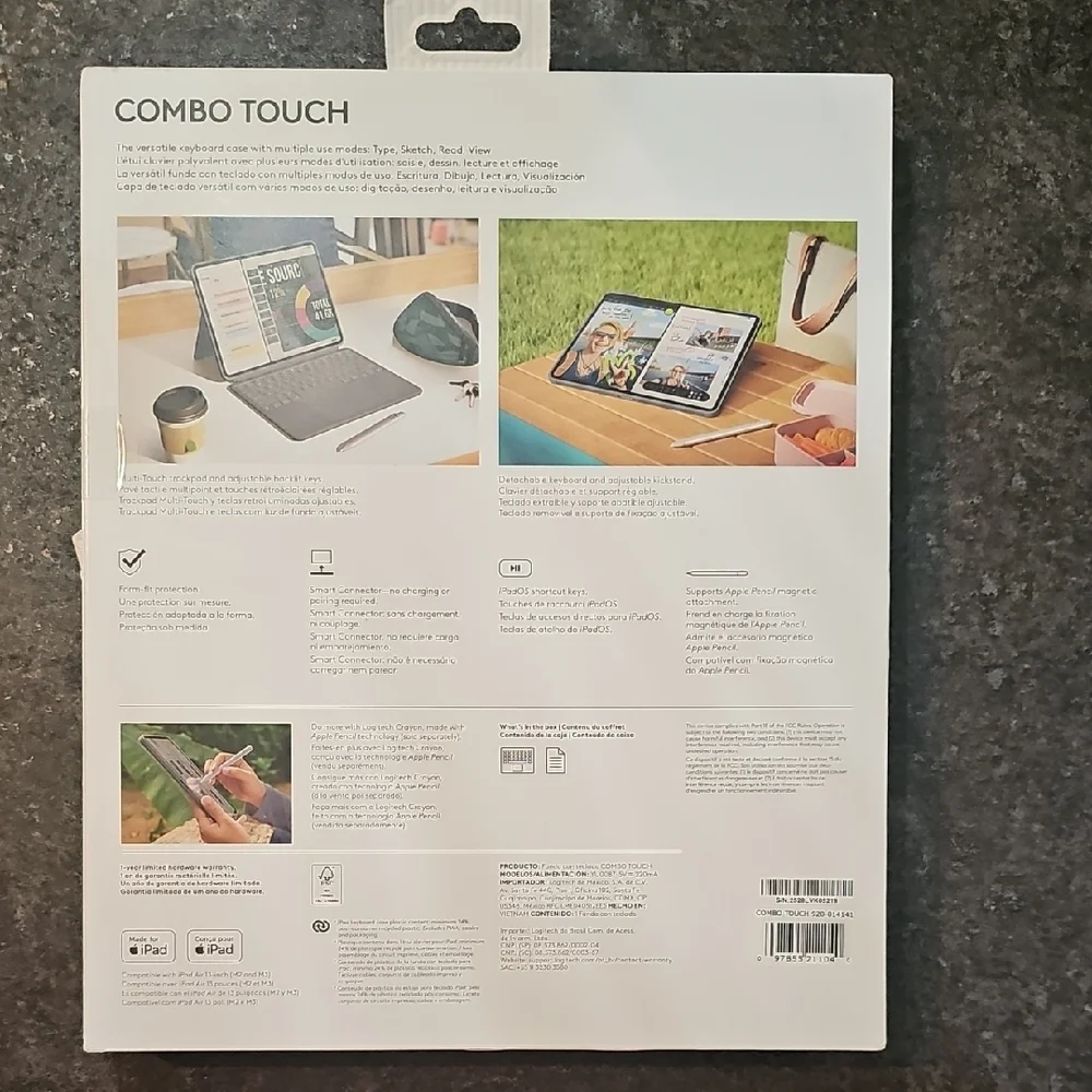 Logitech Combo Touch Keyboard Case for iPad Air - Black